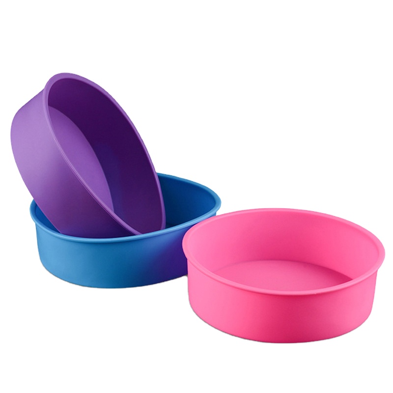 Новый стиль для пищевых продуктов с круглой кастрюлей без добавления бисфенола А пресс-форма для торта силикона пищевой торт декоративные формы пресс-формы для выпечки