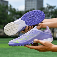 Chaussures de football professionnelles unisexes pour adultes et jeunes, idéales pour l'été, crampons FG/TF, antidérapantes et respirantes, pour l'entraînement et les matchs.