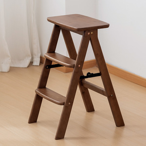 เก้าอี้บันไดไม้พับได้ 3 ขั้น สำหรับใช้ในบ้าน - Product Image 1