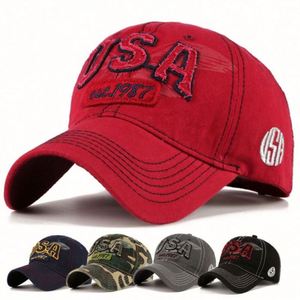 Casquette de baseball brodée personnalisée pour hommes et femmes, casquette de sport vintage usée - Product Image 2