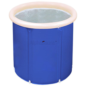 自立型バスルーム折りたたみ式バケットバレルアイスバスタブポータブル折りたたみ式バスタブ大人用のカスタマイズされたアイスバス - Product Image 3