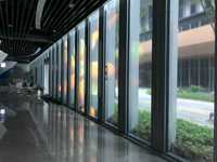Écran d'affichage LED flexible couleur pleine, cadre en fer, tactile capacitif, garantie de 2 ans, directement de l'usine, pour la publicité en magasin intérieur
