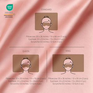 Tùy Chỉnh Lụa Thiết Lập Sang Trọng Gối Và Mặt Nạ Mắt Thiết Lập 100% Tinh Khiết Lụa Tóc Scrunchies Dâu Lụa Gối Trường Hợp Với Dây Kéo - Product Image 3