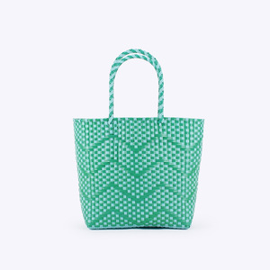 A Generation Solid Color PVC Woven Large Capacity Geometric Pattern Square Mummy Tote Shoulder Shopping <b>Bag</b> Daily Use Tanjing - Product Image 6