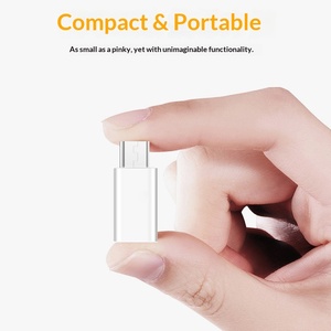 Adaptateur OTG USB2.0 Type C Femelle vers Micro V8 pour la charge et le transfert de données, compatible avec les téléphones et tablettes <span class=keywords><strong>iPhone</strong></span>, Huawei, Android - Product Image 3