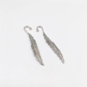 DIY Bead Charm Book Marks Clip Pendant Book Lovers <strong>Cool</strong> Cute Vintage Marker Metal Feather <strong>Bookmarks</strong> - Product Image 2