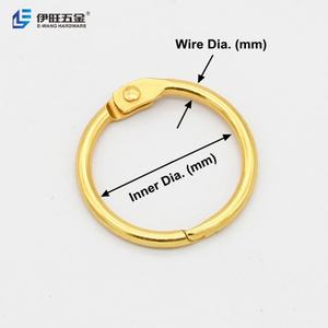 วงแหวนโลหะสีทองสำหรับเข้าเล่มเอกสารแบบขายส่งยี่ห้อ YIWANG - Product Image 3