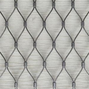 Redes de aviario de pájaros de acero inoxidable SS304 hechas en fábrica, red de alambre tejido liso, cuerda de óxido negro, corte de malla incluido - Product Image 4