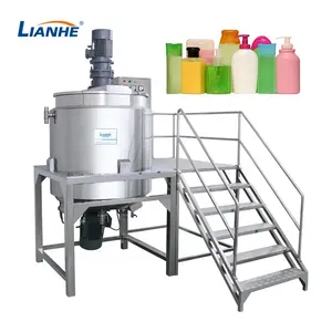 Hair Shampoo Bath Gel Hand Wash Liquid Detergent Making Machine with Mixing and Homogenizer