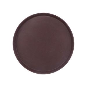 Tempered Glass Non Slip <b>Large</b> Round <b>Tray</b> For Hotels Restaurants Bars KTVs Commercial Use Solid Color - Product Image 1