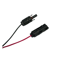 Câble adaptateur DC7909, fil épais en cuivre étamé 14AWG, câble d'extension de panneau solaire en PVC de 1,5 m avec connecteur à broche DC 8 mm