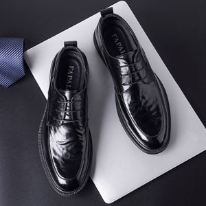 Nuevo Modelo de Zapatos Formales de Otoño para Hombre, de Cuero Genuino, Impermeables, con Textura de Alta Gama, Transpirables, Estilo Británico - Product Image 3