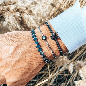 Proveedor Oro Verificado: <span class=keywords><strong>Pulsera</strong></span> de Piedra de Color Uniforme para Tiendas de Regalos, Energía Antidepresiva para Hombres, Envío con Impuestos Pagados - Product Image 2