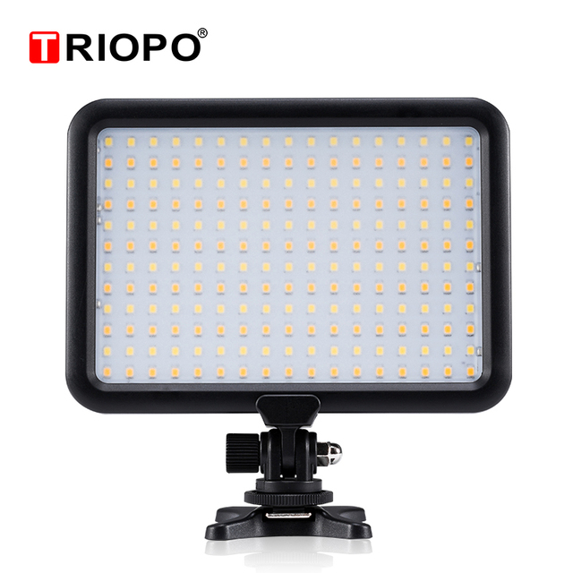 Triopo TTV204 10W 3200-5600k LED Video Camera Fill Light Handheld Constant Portable Mini Pocket Light
