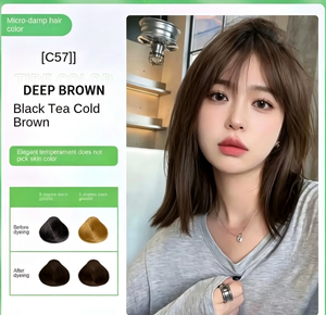 Crema Colorante Permanente per Capelli alle Erbe Personalizzata, Molteplici Colori: Marrone Freddo, Tè al Latte, Rosso Lampone, per <span class=keywords><strong>Colorazione</strong></span> Domestica e Professionale - Product Image 6