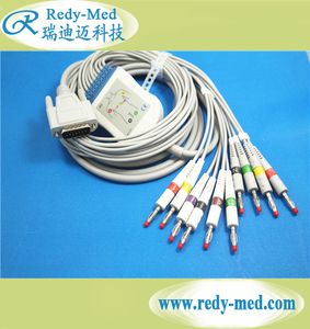 Edan contec NK <span class=keywords><strong>comen</strong></span> <span class=keywords><strong>ECG</strong></span> ekg Cáp dB 15pin 4.0 chuối - Product Image 2