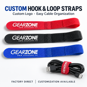 Self-Adhesive Eco-Friendly Reusable Self-Locking Hook Loop Colorful Nylon/Polyester Cable Ties 12mm X 200mm Heat Resistant - Product Image 1
