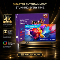 Televisor Inteligente 4K UHD de 32 Pulgadas con Android, Google TV, Bluetooth y Reproducción de Contenido Multimedia