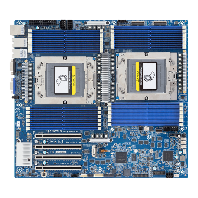 Gigabyte MZ73-LM2 Server Board AMD EPYC 9005/9004 Dual Memory Integrated Graphics-E-ATX DP PCIe Gen5 CTDP 500W 3 Year Warranty