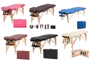 Table de <span class=keywords><strong>Massage</strong></span> Pliante en Bois de 11 kg, Moderne, Appui-tête Détachable, Hauteur Réglable, Pieds Antidérapants <span class=keywords><strong>pour</strong></span> <span class=keywords><strong>Salon</strong></span> de Beauté - Product Image 5