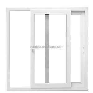 Fenêtre <span class=keywords><strong>coulissante</strong></span> en PVC renforcé d'acier AOSTTER, double vitrage, verre trempé, profil vinyle, usage en appartement - Product Image 2