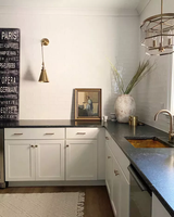 CBMmart Nouveaux meubles de cuisine blancs de style Shaker, designs modernes laqués, armoires de cuisine en bois massif