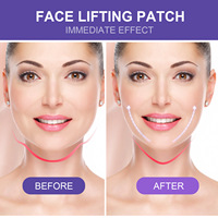 Patchs invisibles pour le visage, le cou et le double menton, effet lifting en V, bandes de recharge pour maquillage, 100 pièces