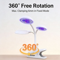 Lámpara LED para Acuario con Clip USB, de Espectro Completo, Regulable, de Bajo Consumo, Baiyi AQ004, para Peceras y Plantas Acuáticas