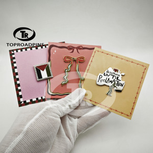 Nouveau Design Support Logo Creative Durable Émail Personnalisé Broches Code Noir - Product Image 2