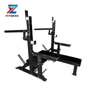 ZYFIT High Quality Strength Training Gym Weight Lifting Bench Press Barbell Bed Squat Rack