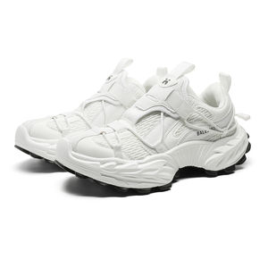 <span class=keywords><strong>Baskets</strong></span> modernes à semelle épaisse pour hommes et femmes, technologie d'absorption des chocs avec sangle réglable, col de cheville de soutien pour vêtements de sport quotidiens - Product Image 3