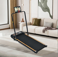 Mini tapis de course pliable multi-scènes pour chambre et balcon, pliage rapide et simple, silencieux, modèle basique, appareil de fitness compact pour la maison