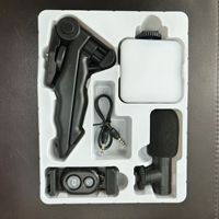 Portable AY-49 Smartphone Vlogging Kit Lumière LED Microphone Trépied Vidéo Making Kit avec dent Bleue pour Extérieur TikTok YouTube