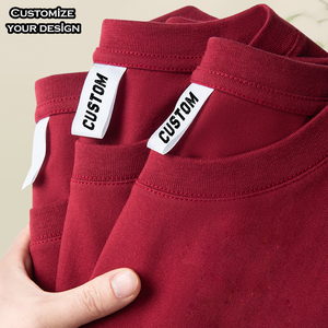 High Quality Cotton Men's T-Shirt Custom Heavy Weight Short Sleeve Oversized Solid Style Casual and Stylish Print Design - Product Image 3