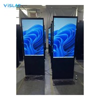 Affichage numérique portable Vislat, écran LCD/LED 32/43/55 pouces, écran tactile tout-en-un, affichage compact sur pied, affichage de table