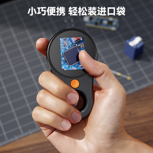 กล้องจุลทรรศน์ดิจิตอลแบบมือถือสำหรับเด็ก 6.6 ซม. x 11.6 ซม. พร้อมหน้าจอและกล้อง ของเล่นเสริมพัฒนาการสำหรับเด็กอายุ 4-6 ปี - Product Image 2