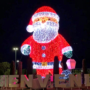 Large Christmas Decoration Outdoor 3d Santa Claus <b>Heat</b> And Cold Resistance Christmas Led Decoration Christmas Lights - Product Image 1