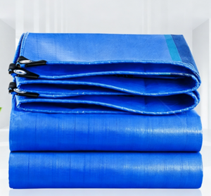 Bâche en <span class=keywords><strong>toile</strong></span> robuste bleue imperméable et résistante aux UV pour camions et voitures d'extérieur – Isolation thermique - Product Image 4