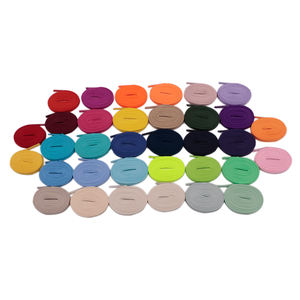 Cordones planos de poliéster para correr de Color sólido de alta calidad Cordones de cuerda gruesa para <span class=keywords><strong>AF1</strong></span> - Product Image 1