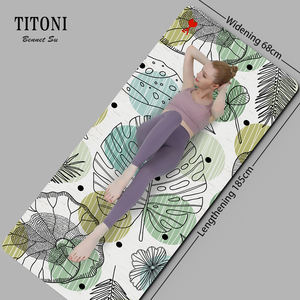 <span class=keywords><strong>TITONI</strong></span> qualité perfectionniste impression UV tapis de Pilates sans PVC soutien supplémentaire poignée ultime tapis de Yoga en caoutchouc PU vente en ligne - Product Image 2