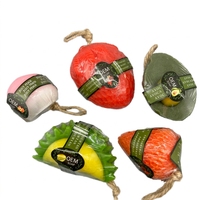 Hete Aanbieding Biologische Veganistische Handgemaakte Vaste Zeep met Fruit & Essentiële Oliën, Hydraterend voor Gezicht & Lichaam, Geschikt voor Alle Huidtypen