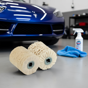 Tampon de polissage ventilé en sisal et coton Ttake Ab7900 110x100mm pour le detailing automobile - Product Image 3