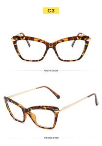 Monture de lunettes optiques vintage pour femmes, accessoire de luxe au design de yeux de chat, cadres de lunettes rétro, en stock, 2020 - Product Image 6