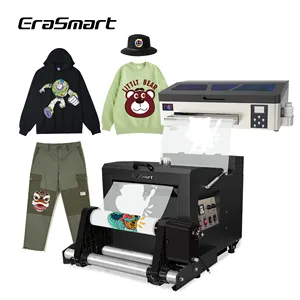 EraSmart 14 Inch XP600 Digital Inkjet Heat Transfer Tshirt Fabric Clothes Dtf Printer Printing Machines For Small Businesses