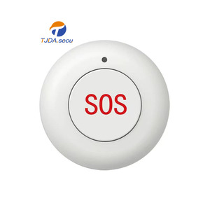 Tjda nhà an ninh Hệ thống báo động SOS hoảng loạn nút 100 Decibel âm thanh báo động nhấp nháy ánh sáng màu đỏ âm thanh còi báo động - Product Image 1