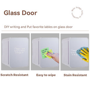 <span class=keywords><strong>Mini</strong></span> réfrigérateur de voiture petit réfrigérateur portable pour chambre à coucher commode rétro rouge taureau chambre <span class=keywords><strong>pas</strong></span> <span class=keywords><strong>cher</strong></span> porte en verre soins de la peau - Product Image 5