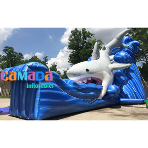 Glissière d'eau gonflable commerciale <span class=keywords><strong>de</strong></span> requin pour l'enfant grand cavalier <span class=keywords><strong>de</strong></span> maison <span class=keywords><strong>de</strong></span> rebond bon marché - Product Image 3