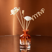 Désodorisants d'aromathérapie en verre de luxe personnalisés 180ml 200ml 300ml bouteilles de diffuseur de roseau bouteille d'huile essentielle pour la décoration intérieure