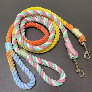 Gran oferta, correas de cuerda de algodón para perros, Correa suave sólida para mascotas para perros, entrenamiento para caminar con cómodo mango acolchado - Product Image 5