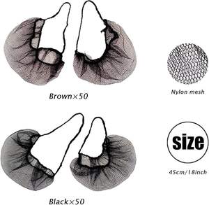 Couverture de Barbe en Nylon Jetable/<span class=keywords><strong>Blanc</strong></span> Noir Barbe <span class=keywords><strong>Snood</strong></span> Mesh Barbe Net Snoods/Jetable Bouffant Barbe Net - Product Image 3